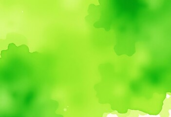 Fototapeta premium Lush, vibrant green watercolor wash, textured and organic, chlorophyll, creative