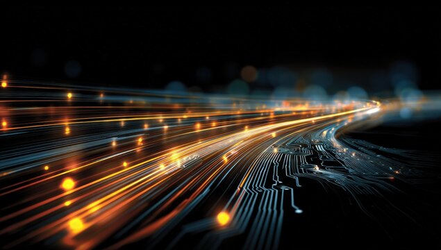 Abstract digital highway - Powered by Adobe