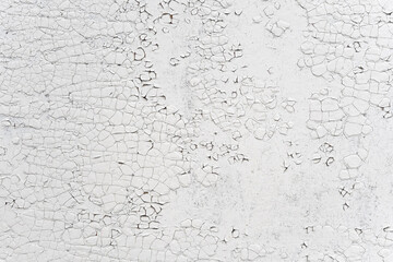 Abstract background.Old metal surface painted with white paint