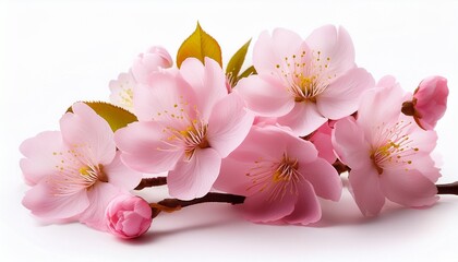 beautiful flowers sakura isolated on white