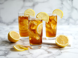 Fototapeta premium ice tea with lemon