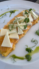 delicious omelette with cheese