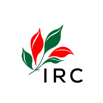 Modern Abstract Leaf Logo Design &ndash; Red and Green Nature-Inspired Brand Icon, IRC Later Logo, 
