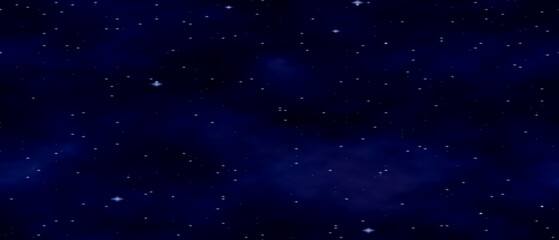Dark Blue Night Sky Background with Stars space