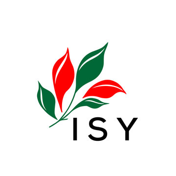 Modern Abstract Leaf Logo Design &ndash; Red and Green Nature-Inspired Brand Icon, ISY Later Logo, 
