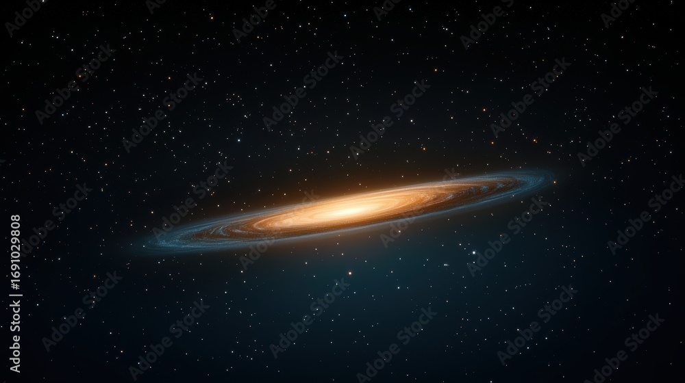 Poster deep deep and dark cosmic nebula with glowing stars, creating a mesmerizing galactic view.