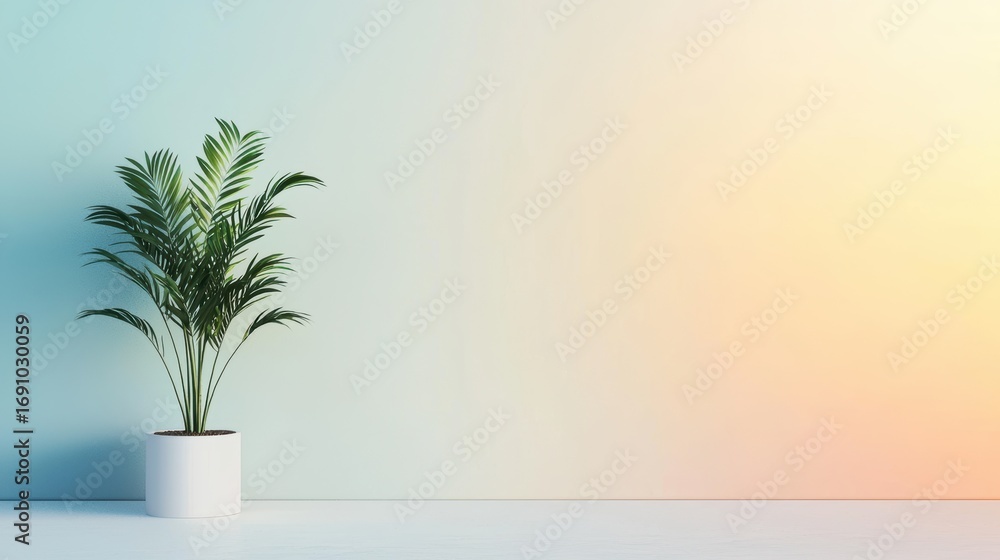 Aufkleber simplicity flat color background with a balanced and minimalistic visual appeal.
