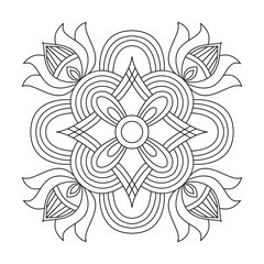 Radiating Blooming Circle Full of Grace