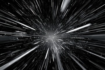 Obraz premium Black and white radial motion blur