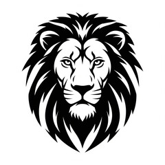 Obraz premium Fierce lion head roaring with open mouth and mane