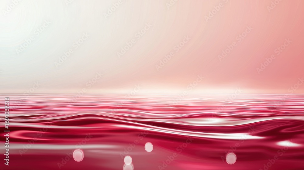 Poster shiny glossy red surface with elegant reflections, adding depth and vibrancy to the background.