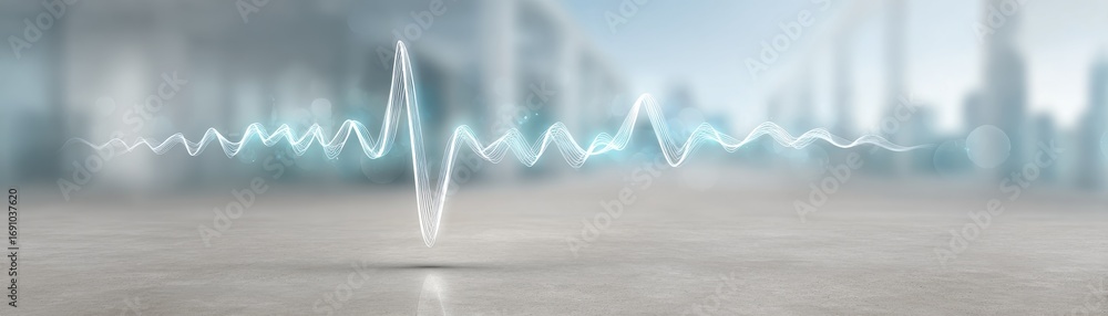 Aufkleber digital network security concept with heartbeat lines forming a protective shield for data integrity