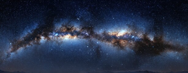 Obraz premium Panoramic view of the Milky Way galaxy