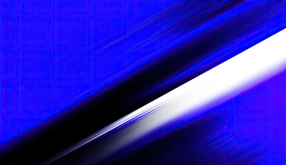 A vibrant diagonal stripe of white, accented by shades of blue and black, creates a dynamic visual effect.