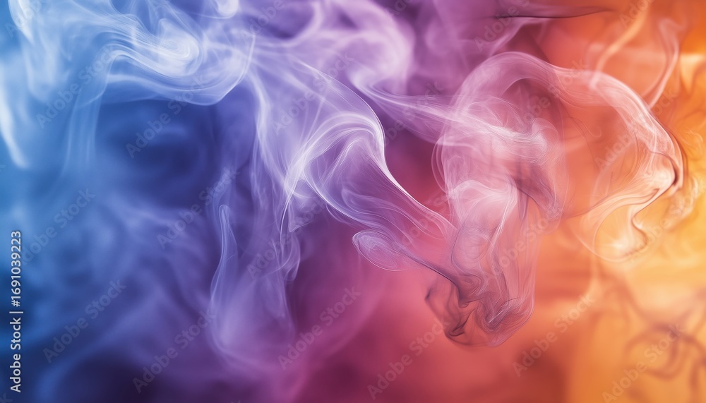 Poster abstract smoke composition: a dynamic and artistic creation featuring swirling patterns and billowin