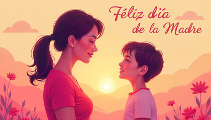 Celebrate Mom in Spanish: Feliz D&iacute;a de la Madre Greeting Card