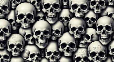Skull Pattern Background Image.
