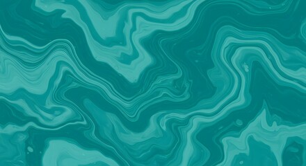 Turquoise and teal marble texture background with organic swirling patterns.