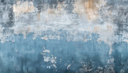 Obraz premium Grunge-Inspired Wall Made Of Grey Blue Concrete Ure - A Modern And Edgy Addition To Your Space With Industrial Vibes.