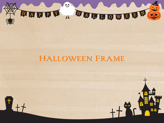 ハロウィンのフレーム