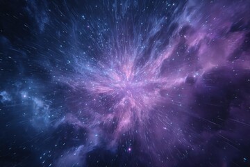 Cosmic explosion, vibrant nebula