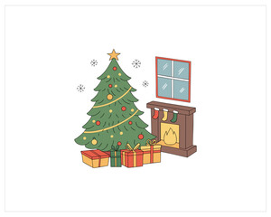 Christmas Content Vector Free SVG Download