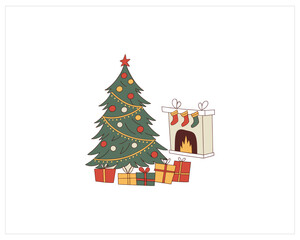 Christmas Content Vector Free SVG Download