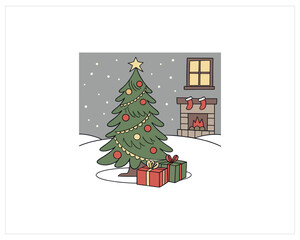 Christmas Content Vector Free SVG Download