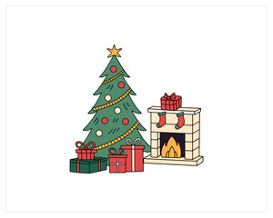 Christmas Content Vector Free SVG Download