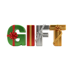 Gift ideas for christmas holidays birthday presents and special occasions shopping gift box delivery on transparent background