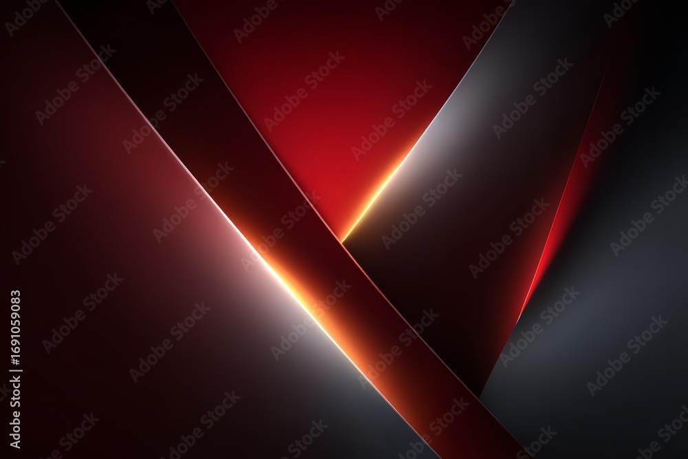 Aufkleber black and red abstract image with a red line that is slanted. the image has a dark and moody feel to