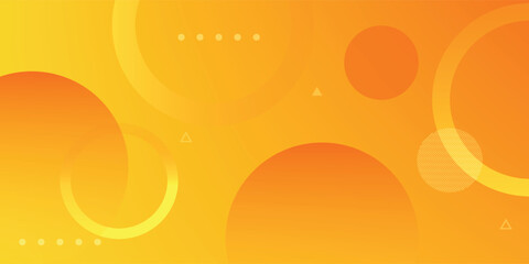 Abstract gradient orange background with circles.