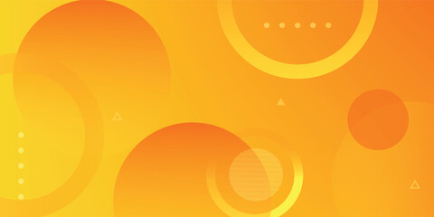 Abstract gradient orange background with circles.