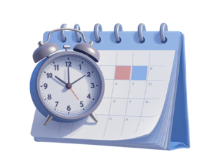 3d minimal time management concept. schedule organization. future life planning. Cale (2)