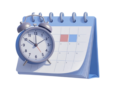 3d minimal time management concept. schedule organization. future life planning. Cale (2) - Powered by Adobe