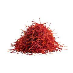 Fototapeta premium Vibrant red saffron threads spice dried