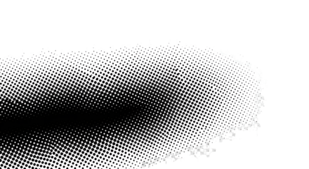 Black halftone pattern isolated PNG with Transparent Background