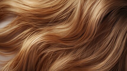 Luxurious flowing golden brown hair texture with natural highlights and stunning waves