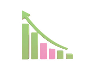 3d minimal marketing strategy concept. business analysis. marketing data analysis. St