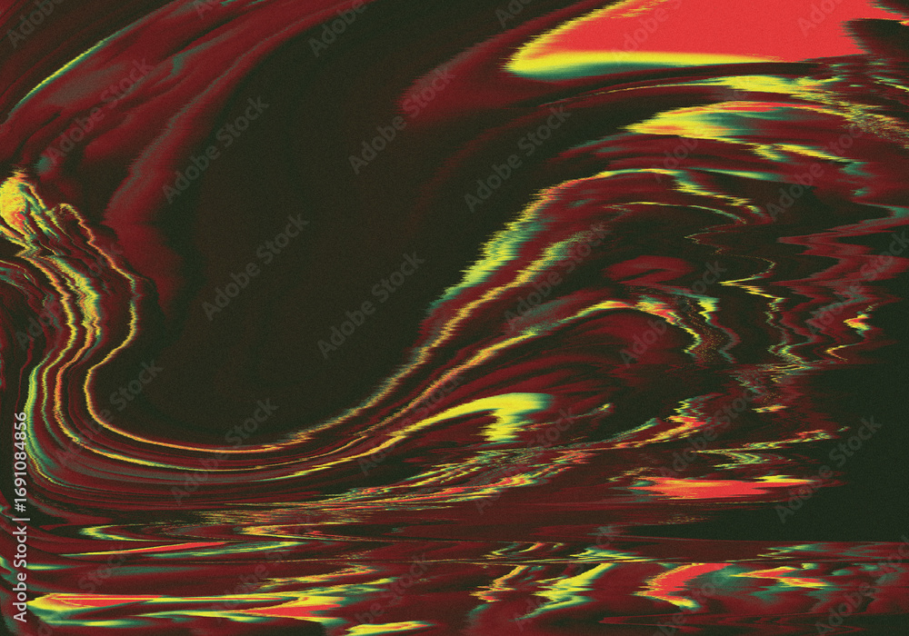 Aufkleber abstract wavy grainy gradient texture with smooth blur, fluid distortion and grainy noise. perfect f