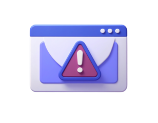 3d minimal phishing and internet security concept. website scam. online cyber threat