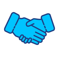 Hand Shake Simple Vector Icon Collection