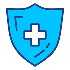 Fototapeta premium Health Insurance Simple Vector Icon Collection