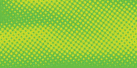 Fototapeta premium Dots halftone green color pattern gradient texture with technology digital background. Modern dots pop art comics with nature graphic design.Eps 10