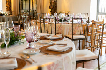 mesa, restaurante, boda, fiesta, configuracion, banquete, servilleta, celebraciones, decoraciones, cuchillo, interiors, distinguida, mantel, cubertería, de lujo