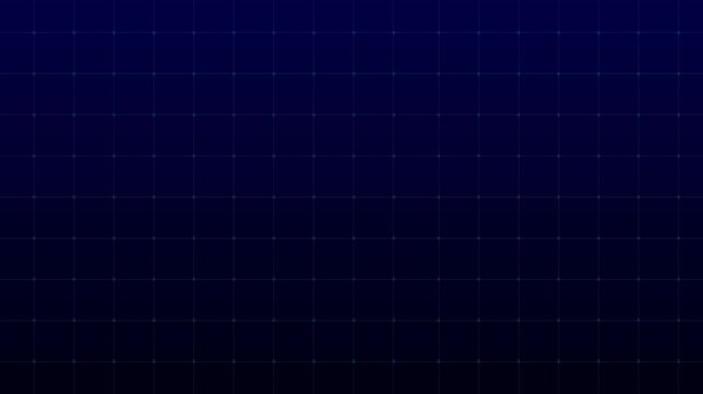 Animated gradient black background with grid moving upwards. 4K loopable footage. Technical looking backdrop for presentation of mechanical or acrchitecture early design.