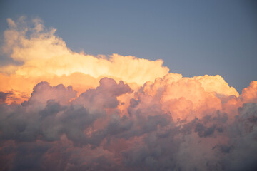 Dramatic Storm Clouds Over Texas Prarie Background