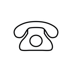 telephone outline icon design