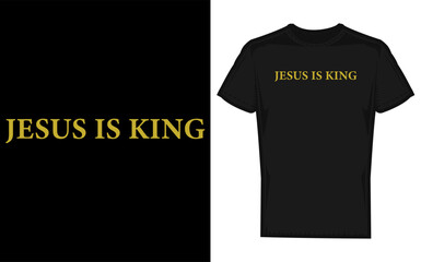 Inspirational christian silhouette design featuring the powerful message jesus is king perfect for religious apparel and decor silhouette