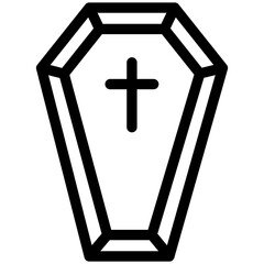 Obraz premium Coffin icon 